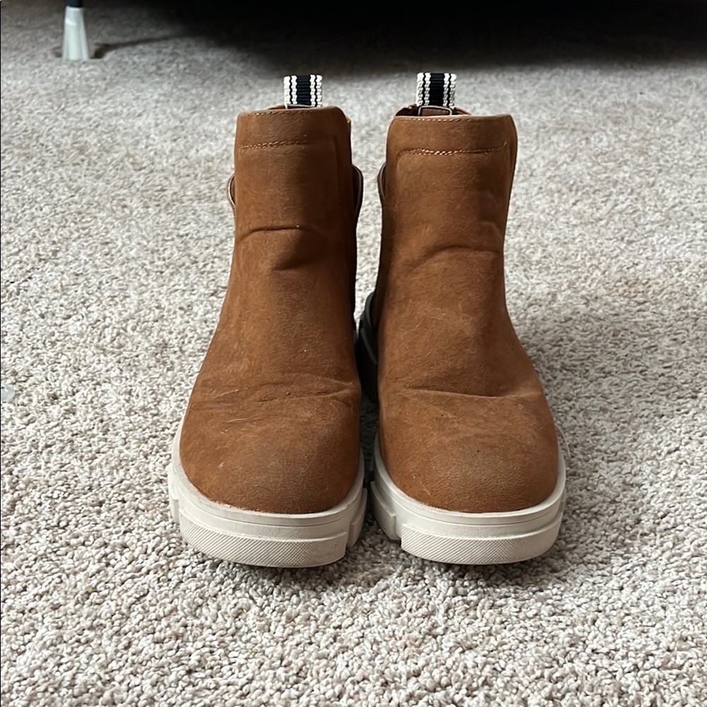 Brown Suede Ankle Boots